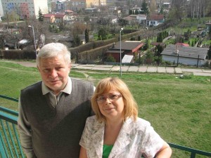 Barbara i Adam Podgórscy w swoim rudzkim Wirku