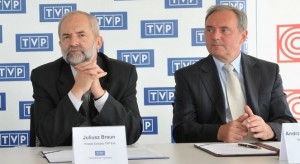 Juliusz Braun (prezes TVP) i Andrzej Siezieniewski (prezes Polskiego Radia)