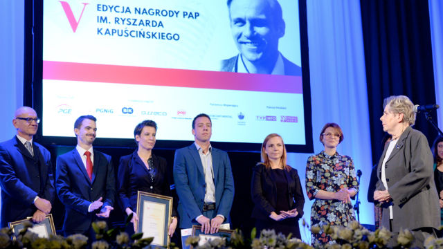Laureaci V edycji Nagrody PAP im. Ryszarda Kapuścińskiego