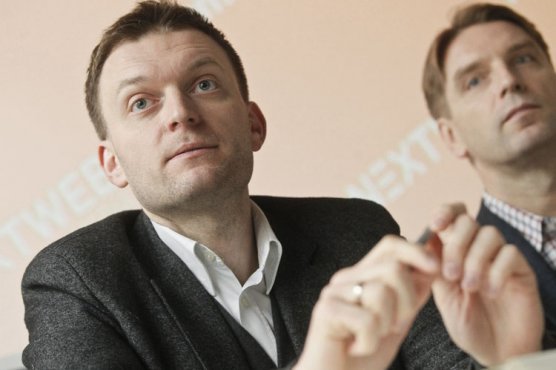 Tomasz Machała w towarzystwie Tomasza Lisa