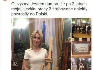 Magdalena Ogórek pochwaliła się odzyskaniem dzieł sztuki na Twitterze