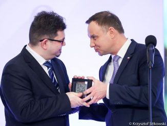 Wojciech Wencel i prezydent Andrzej Duda