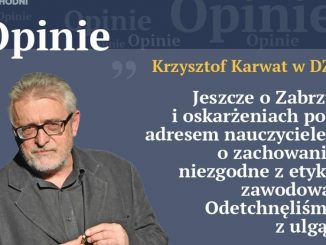 Krzysztof Karwat w DZ Opinie