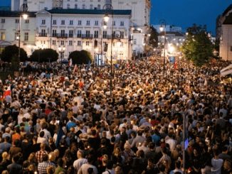 Protesty w sprawie sądownictwa