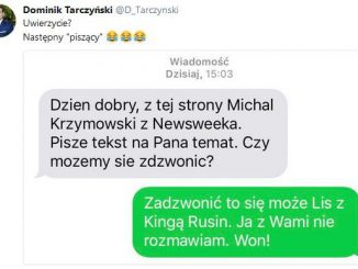 Chamska odmowa wypowiedzi dziennikarzowi przez posła PIS