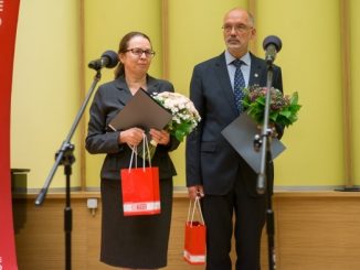 Dorota Truszczak i prof. Andrzej Nowak