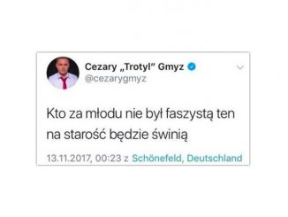 Wpis Cezarego Gmyza