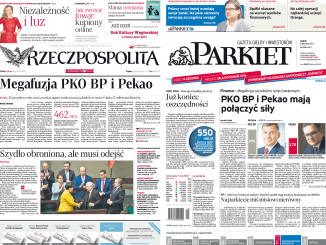 Okładki Rzeczpospolitej i Parkietu