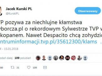 Wpis Jacka Kurskiego