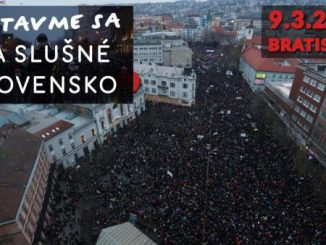 Demonstracje w Bratysławie