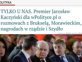 Premier Jarosław Kaczyński dla wPolityce