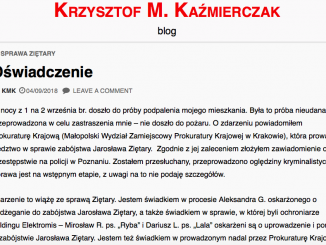 Krzysztof Kaźmierczak blog