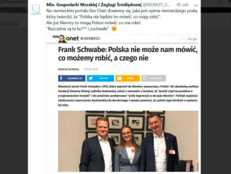 Wulgarny komentarz na twitterowym portalu MGMiŻŚ