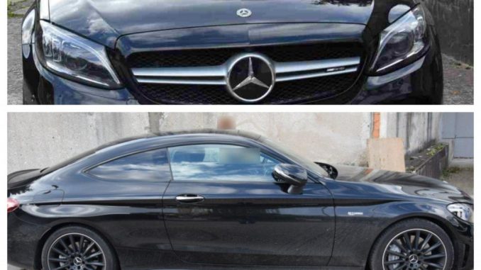 Mercedes, którym jechał Łukasz K.