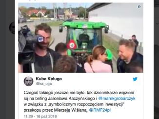 Traktorem na briefing z Kaczyńskim