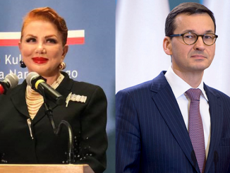 Georgette Mosbacher i Mateusz Morawiecki