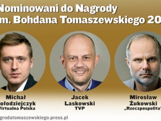 Nominowani do Nagrody im. Bohdana Tomaszewskiego 2018