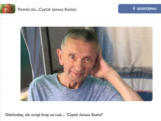 Apel o pomoc Janusza Kozioła