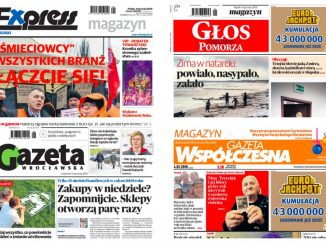 Strony tytułowe dzienników Polska Press Grupy