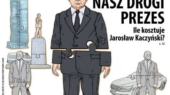 Okładka Polityki z Kaczyńskim