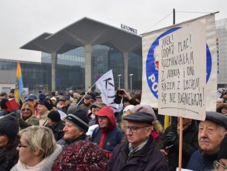 Protest na placu Szewczyka