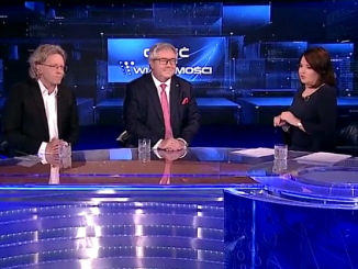 Krzysztof Mieszkowski, Ryszard Czarnecki i Danuta Holecka w "Gościu Wiadomości"