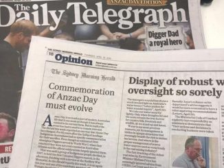 Strony konkurencyjnego "The Sydney Morning Herald" na łamach "The Daily Telegraph"