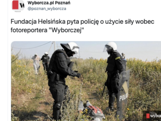 HFPC domaga się wyjaśnień o działania wielkopolskiej policji wobec fotoreportera GW