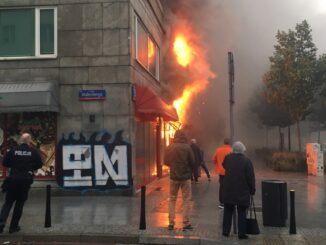 Pożar w redakcji magazynu "Press"