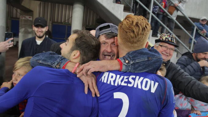 Radość po meczu o Mistrzostwo Ekstraklasy Piast Gliwice - Legia Warszawa