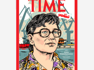 Anna Walentynowicz na okładce tygodnika "Time"