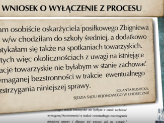 Wniosek o wyłączenie z procesu