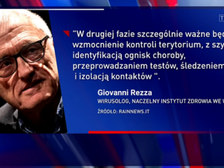 Plansza w "Wiadomościach" z omyłkowo dodanym zdjęciem Jana Tomasza Gross