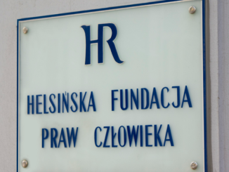 Helsińska Fundacja Praw Czlowieka szyld