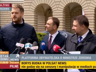 Kłótnia polityków PO z wiceministterm zdrowia po konferencji prasowej