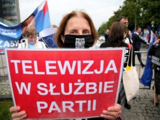 Protest przeciw nierzetelności i stronniczości TVP