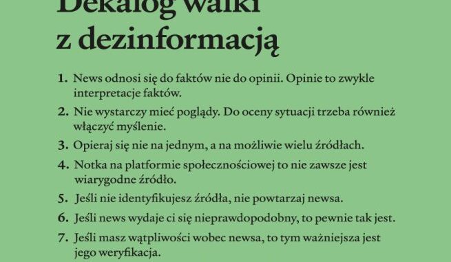 Dekalog walki z dezinformacją