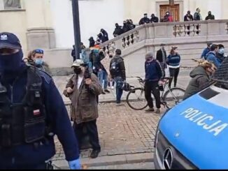 Protesty relacjonował m.in. Włodzimierz Ciejka, autor kanału "WłodekCiejka Tv"