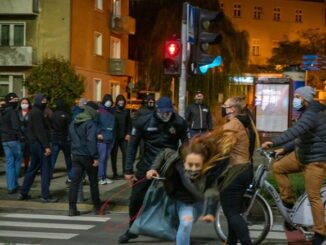 Zajścia podczas protestu we Wrocławiu