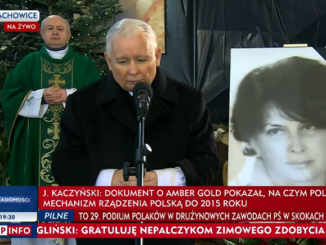 Jarosław Kaczyński na mszy za matkę o dokumencie o Amber Gold