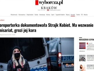 Konstancja Nowina-Konopka fotoreporterka z Krakowa wezwana na komendę policji w związku z relacjonowaniem protestu w grudniu ubiegłego roku