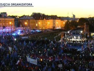 Manifestację w Warszawie transmitowała m.in. TVN24