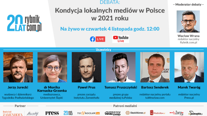 Debata Kondycja lokalnych mediów w Polsce 2021