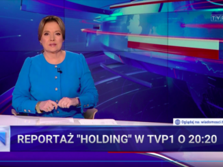 Po głównym wydaniu "Wiadomości", które prowadziła Danuta Holecka, wyemitowano reportaż "Holding", uderzający w TVN