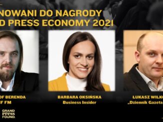 Zwycięzcę Grand Press Economy poznamy podczas gali - 7 grudnia