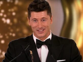 Robert Lewandowski podczas Gali Mistrzów Sportu