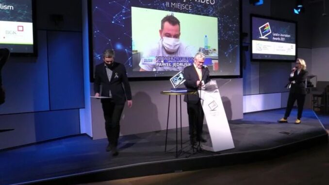 Reporter Silesia Flesz TVS Paweł Jędrusik z II miejscem w konkursie Local e-Journalism Awards