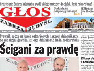 Apelacja naczelnego "Głosu Zabrza" jest wspierana przez Centrum Monitoringu i Wolności Prasy SDP