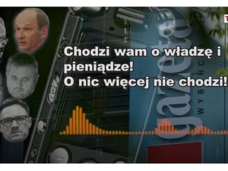 Grafika z fragmentem nagrania ujawnionego przez portal TVP IInfo