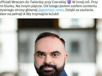 Kamil Siałkowski wcześniej był wydawcą strony głównej WP